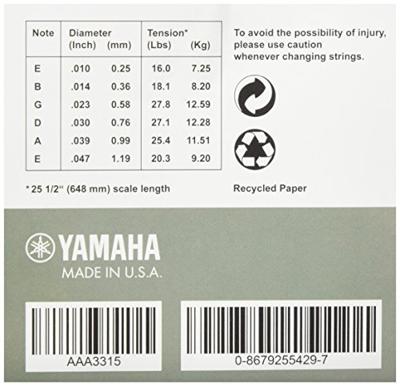 Yamaha FP10 Phosphor Bronze Super Light western gitaar snarenset