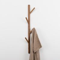Creatieve boom-vormige massief hout trijp kapstokkleed kleding opknoping Rack maat: 75x3cm Black Walnut - thumbnail