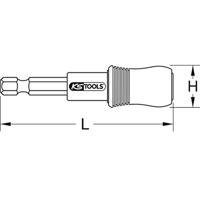 KS Tools 910.1114 9101114 1/4 RVS snelwisselbithouder, 65 mm 65 mm 1/4 - thumbnail
