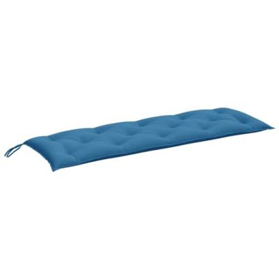 VidaXL Tuinbankkussen 150x50x7 cm stof gemêleerd blauw