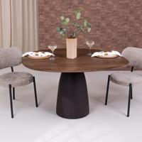 Sohome Organische Eettafel 'Madin' Mangohout, 140cm, kleur Espresso - thumbnail