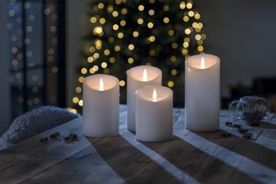 Konstsmide 1841-100 LED-kaars met echte was Wit Warmwit (Ø x h) 100 mm x 160 mm Konstsmide 1841-100 LED-kaars met echte was Wit Warmwit (Ø x h) 100 mm x 160 mm