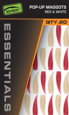 Fox Pop Up Maggots 20st. (10 Red & 10 White)