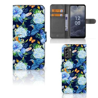 Telefoonhoesje | Met pasjeshouder | voor Nokia G60 IJsvogel