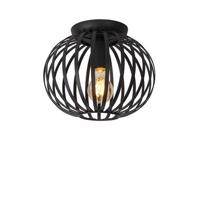 Lucide MANUELA Tafellamp 1xE27 - Zwart - thumbnail