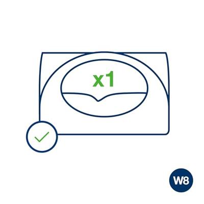 Reinigingsdoekdispenser tork w8 performance wit | 4 stuks