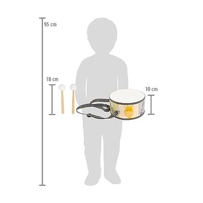 Small Foot - houten trommel wilde dieren met stokken, 3dlg.