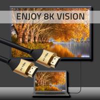 Qoltec 50356 HDMI v2.1-kabel Ultrahoge snelheid 8K | 60 Hz | 28AWG | GOUD | 3m - thumbnail