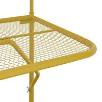 Balkontafel 60x40 cm staal goudkleurig - thumbnail