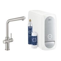 Grohe Bruisendwater Keukenkraan Blue Home Starterkit Chilled En Sparkling Water Mono Of Duo - Blue Home Duo L Uitloop RVS Look - thumbnail