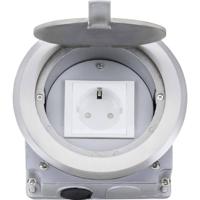 LEDmaxx 105628 1-voudig Vloerinbouw-contactdoos Aanraakbeveiliging IP20 Aluminium - thumbnail