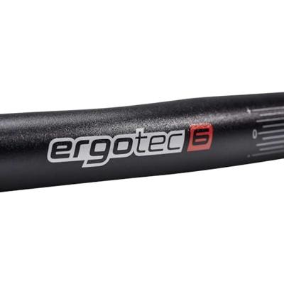 Ergotec stuur flat bar 25,4x600 mm zwart