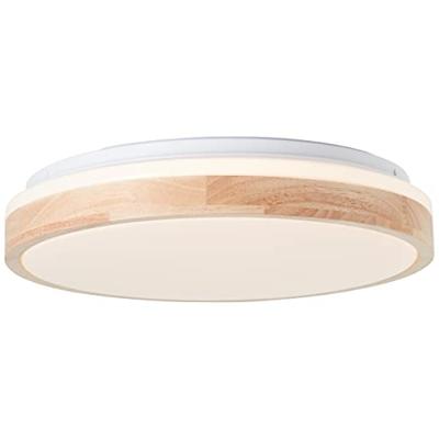 Brilliant PlafondlampBrodsky Ø 39cm wit met hout - G99790/75