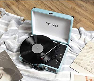 Victrola Suitcase Kofferplatenspeler turquoise
