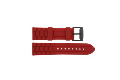 Horlogeband Fossil JR1422 Silicoon Rood 24mm