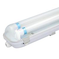 LED TL armatuur 150cm dubbel - T8 (G13) - 2x 25 Watt 7000 lumen (140lm/W) - 6000K daglicht wit (860) - Koppelbaar - Flikkervrij - IP65 waterdicht - LED TL Lamp - thumbnail