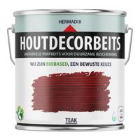 Hermadix houtdecor zijdeglans 2500 ml teak (651) transparant - thumbnail