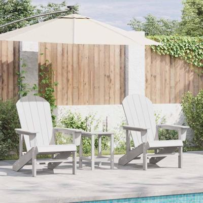 Tuinstoel 2 pcs Wit 82 x 74 x 92 cm Polyetheen