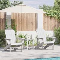 Tuinstoel 2 pcs Wit 82 x 74 x 92 cm Polyetheen - thumbnail