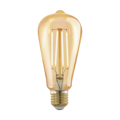 EGLO Ledlamp - e27 - ovaal - 320 lm - amber - dimbaar - 1700k