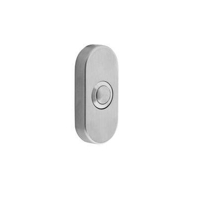 Beldrukker ovaal verdekt 65x30x10mm rvs Beldrukker ovaal verdekt 65x30x10mm rvs