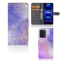Hoesje voor Xiaomi Redmi Note 12 5G | Poco X5 Watercolor Paars - thumbnail