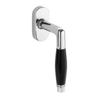 De Oude Deurklink Raamsluiting Deco - Draai kiep in glanzend nikkel - thumbnail