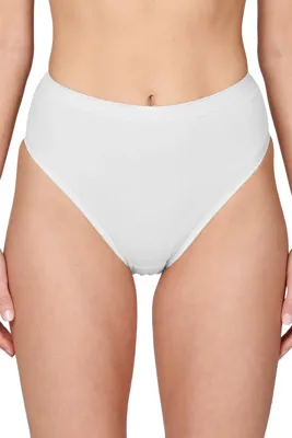 Ondergoed dames 2-Pack Highleg slip dames 32283 - Hoog opgesneden dames slip - Biologisch katoen - Vrouwen onderbroeken