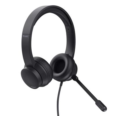 Trust Ayda - Headset met microfoon voor PC en Laptop met USB aansluiting Trust Ayda - Headset met microfoon voor PC en Laptop met USB aansluiting