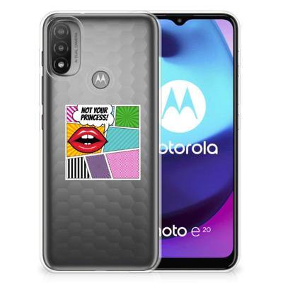 Motorola Moto E20 | E40 | Sillicone Back Cover | Popart Princess