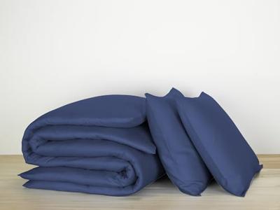 De Witte Lietaer De Witte Lietaer OLIVIA Dekbedovertrek Blue indigo 200x200/220