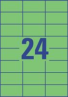 Etiket avery 3450 70x37mm groen 2400st - thumbnail