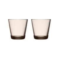 Iittala Kartio Waterglas 0,21 l Linnen, per 2 - thumbnail