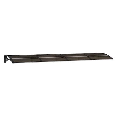VidaXL Deurluifel 350x75 cm polycarbonaat zwart VidaXL Deurluifel 350x75 cm polycarbonaat zwart