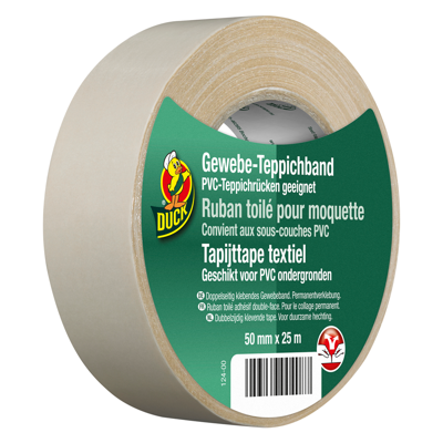 Duck Tapijttape | Textiel | 50 mm x 25 m - 20.501.67 Duck Tapijttape | Textiel | 50 mm x 25 m - 20.501.67