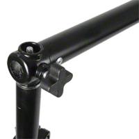 Walimex Achtergrondsysteemset 120-307 cm (2x stoffen achtergronden 2,85 x 6 m, 1 telescoopstang, 2 statieven en incl. transporttas) zwart en wit - thumbnail
