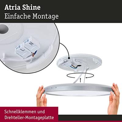 Paulmann 71027 Atria LED-plafondlamp LED 11.2 W Hout
