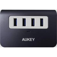 Aukey CB-H5 USB 3.2 Gen 1-, USB 2.0-combi-hub 4 poorten Grijs-wit - thumbnail