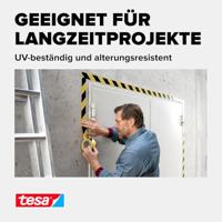 Tesa waarschuwingstape Universal, ft 50 mm x 66 m, geel/zwart - thumbnail