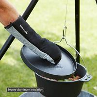 Lange handschoenen uit katoen en aluminiumisolatie zwart 40 cm BBQ Barbecook - Barbecook - thumbnail
