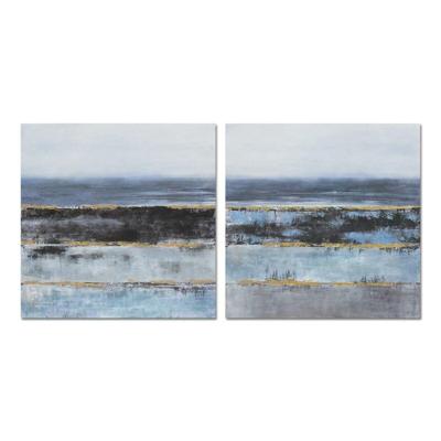 Canvas DKD Home Decor Abstract Modern (80 x 3 x 80 cm) (2 Stuks) Canvas DKD Home Decor Abstract Modern (80 x 3 x 80 cm) (2 Stuks)