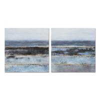 Canvas DKD Home Decor Abstract Modern (80 x 3 x 80 cm) (2 Stuks) - thumbnail