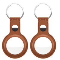 KeyBudz AirTag sleutelhanger 2 pak - Tan - thumbnail