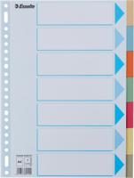 Esselte tabbladen voor ft A4 karton 7 tabs 23 perforatiegaten - thumbnail