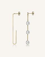 Dames oorbellen Rosefield JALPEG-J182 Roestvrij staal 2 cm - thumbnail