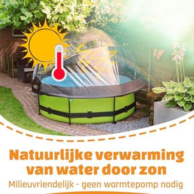 Exit zwembadoverkapping ECO rond 366 cm - universeel Exit zwembadoverkapping ECO rond 366 cm - universeel