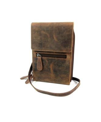 Leather Design Riemtasje / Schoudertasje / Portemonnee Hunter Bruin