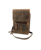 Leather Design Riemtasje / Schoudertasje / Portemonnee Hunter Bruin - thumbnail