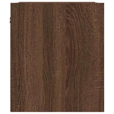 Nachtkastje wandgemonteerd 38x34x40 cm bruin eikenkleur