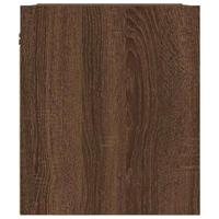 Nachtkastje wandgemonteerd 38x34x40 cm bruin eikenkleur - thumbnail